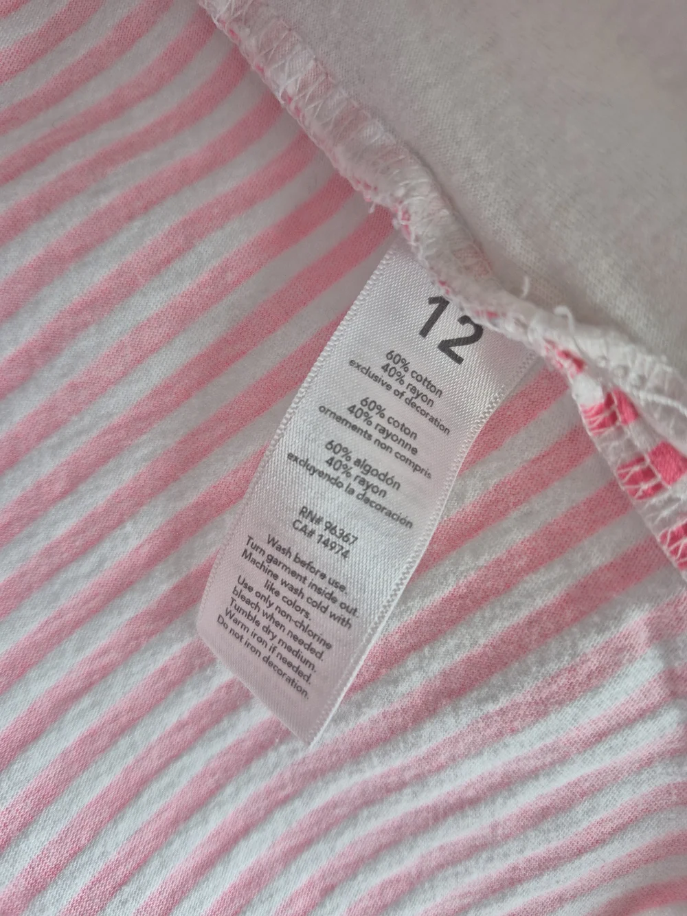 OshKosh B'gosh White Tee with Pink Floral Print